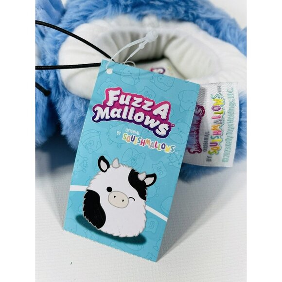 ✅️Squishmallows Fuzz A Mallows Harvey The Walrus Girls Slippers 9-10 Blue - Picture 4 of 5